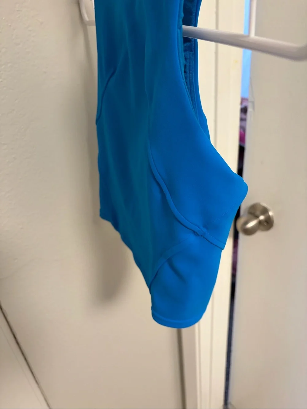 lululemon athletica Bright Blue High-Neck Crop Tank
